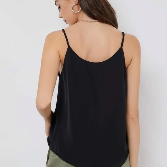 Minimalist dressy tank top v neck cami white - Picture 12 of 14